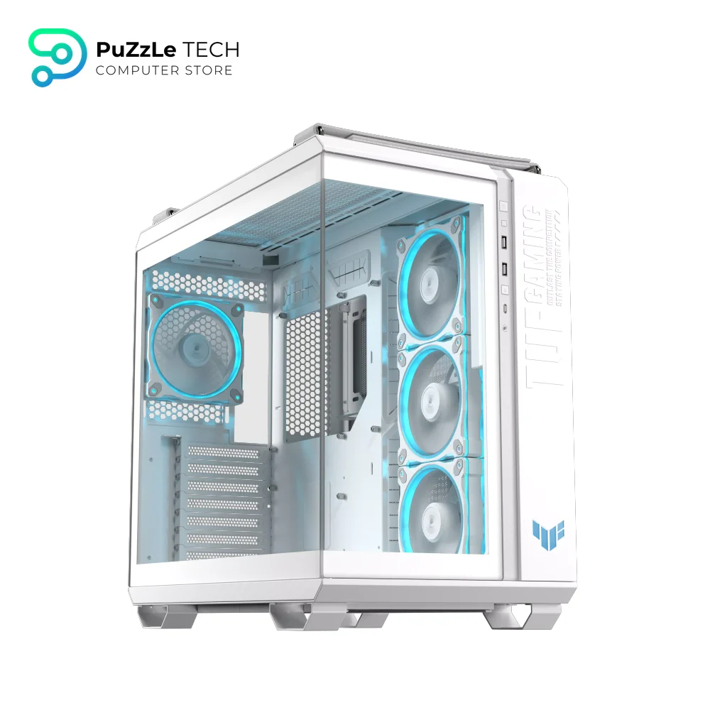 ASUS TUF Gaming GT502 Horizon TG ARGB White Mid Tower Case 11