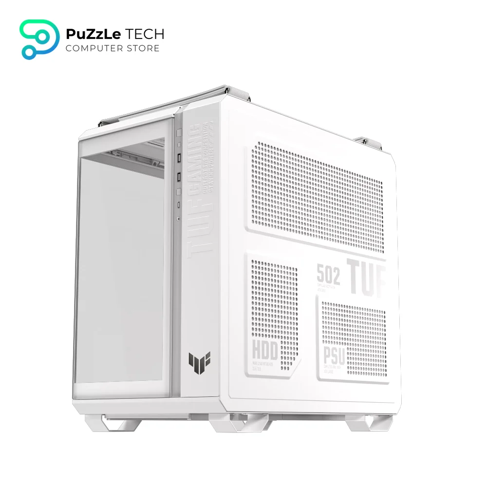 ASUS TUF Gaming GT502 Horizon TG ARGB White Mid Tower Case 6