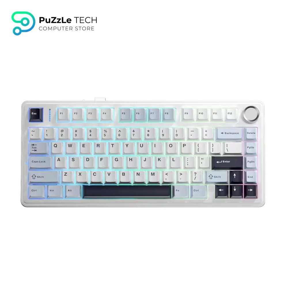 AULA F75 Mechanical Keyboard Tri-Mode Reaper Switch, Glacier Blue-0317