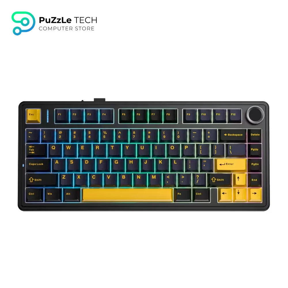 AULA F75 Mechanical Keyboard Tri-Mode Reaper Switch, Thunder Black-1494
