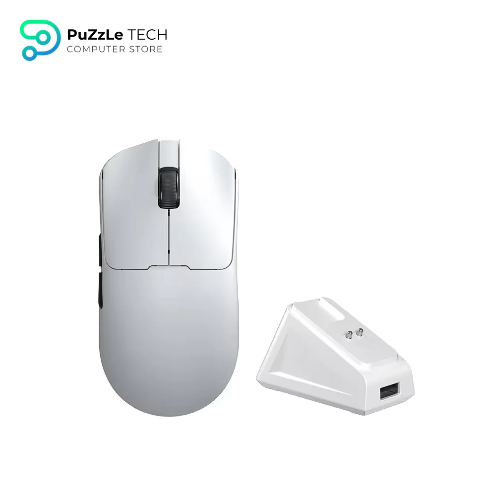 AULA SC380 Pro Wireless Tri-Mode 12000DPI + Charging Dock, White