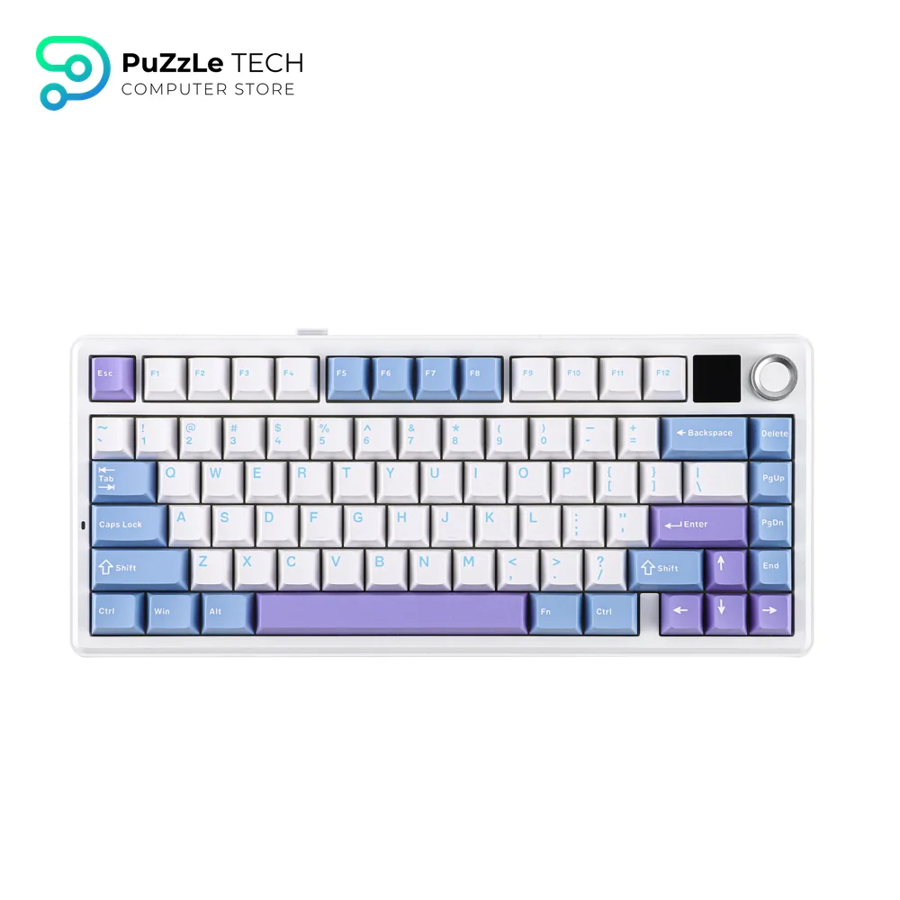 AULA F75 MAX Mechanical Keyboard Tri-Mode Reaper Switch, Glacier Blue-1158 3