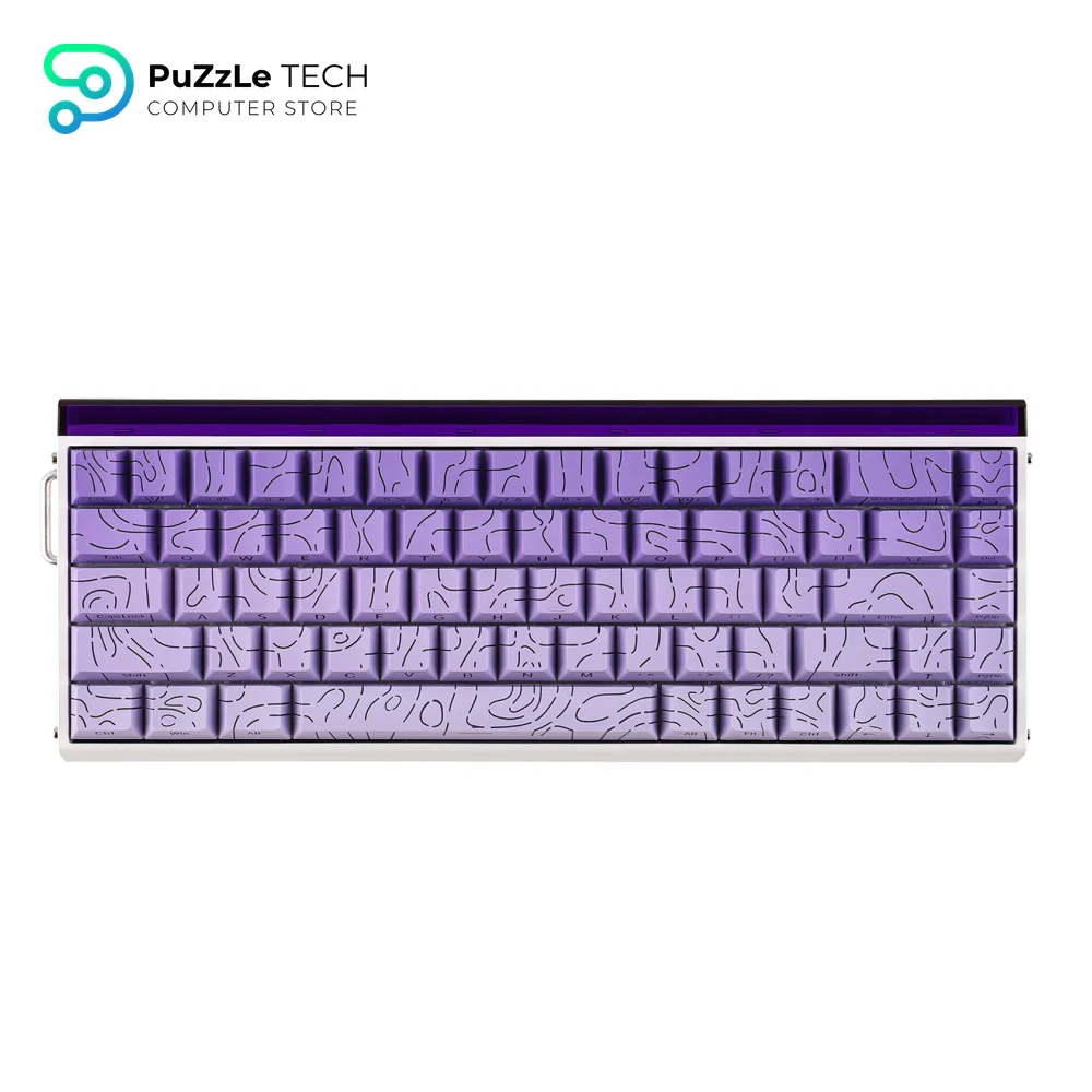 AULA HERO68 HE Magnetic Switch Keyboard 8K Wired Dragon King Switch, Gradient Purple-4197