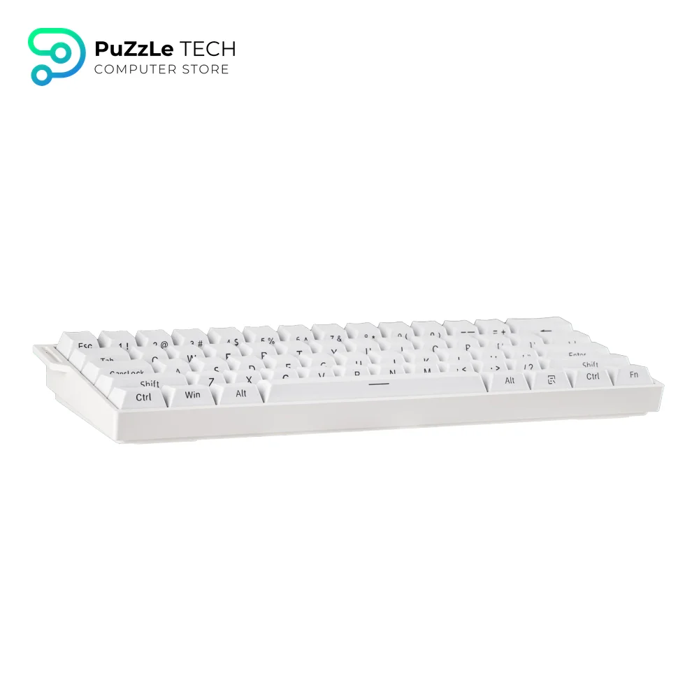 AULA MINI60 HE Pro Magnetic Switch Keyboard Tri-Mode 8K Mistcloud Switch, White-2193 13