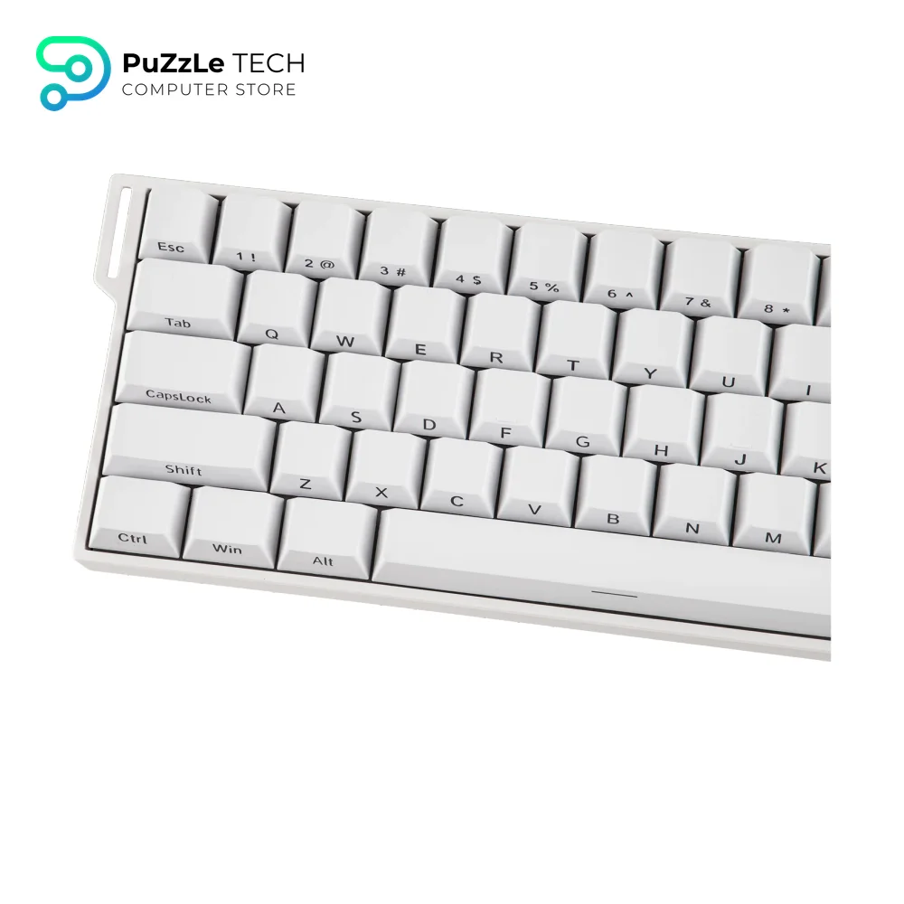 AULA MINI60 HE Pro Magnetic Switch Keyboard Tri-Mode 8K Mistcloud Switch, White-2193 12