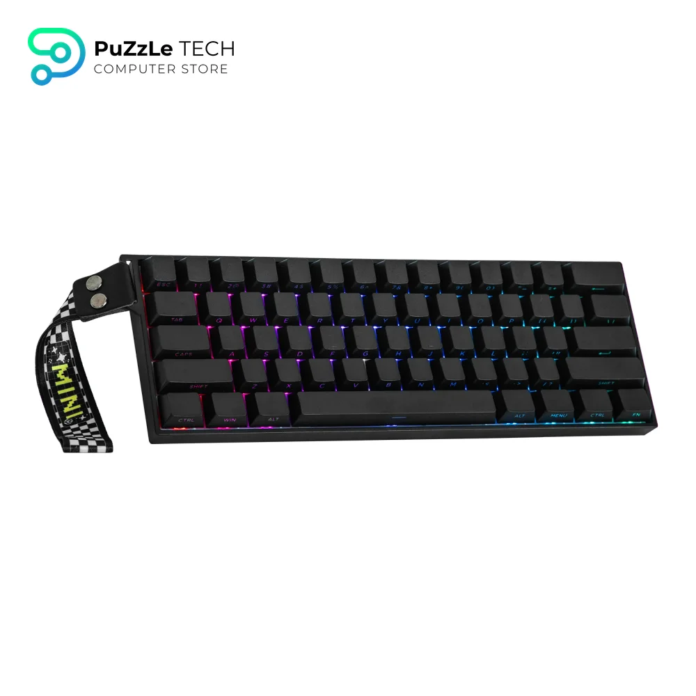 AULA MINI60 HE Pro Magnetic Switch Keyboard Tri-Mode 8K Stormrise Switch, Black-2186 6
