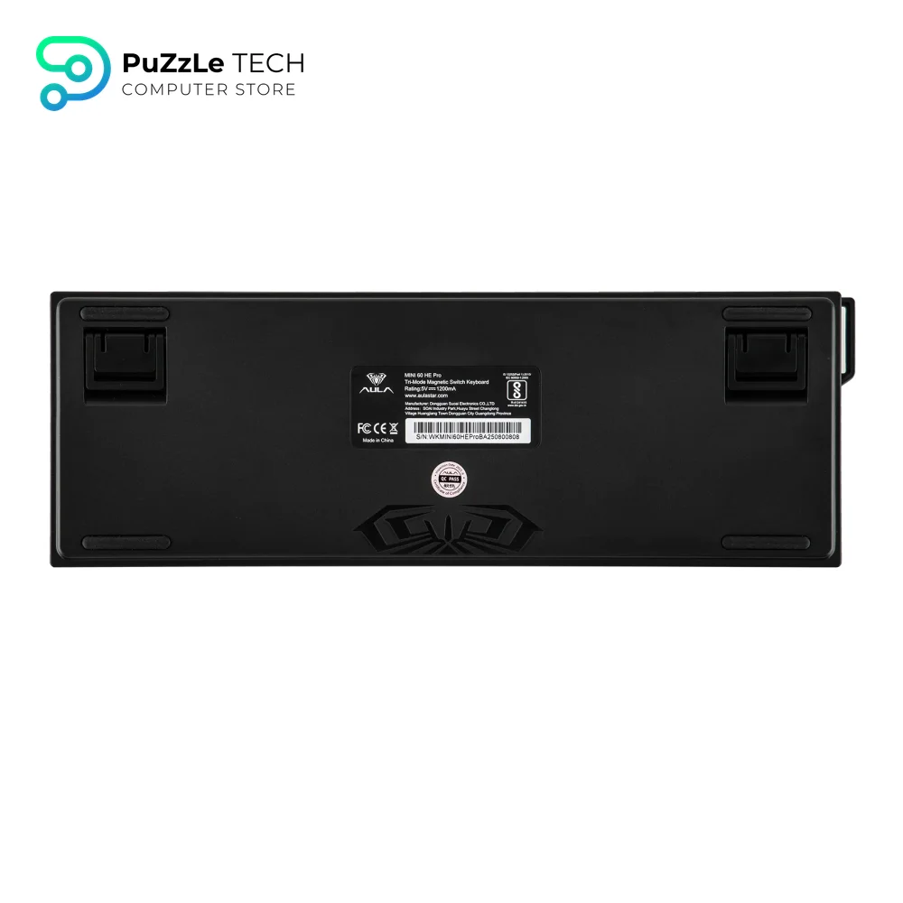 AULA MINI60 HE Pro Magnetic Switch Keyboard Tri-Mode 8K Stormrise Switch, Black-2186 12