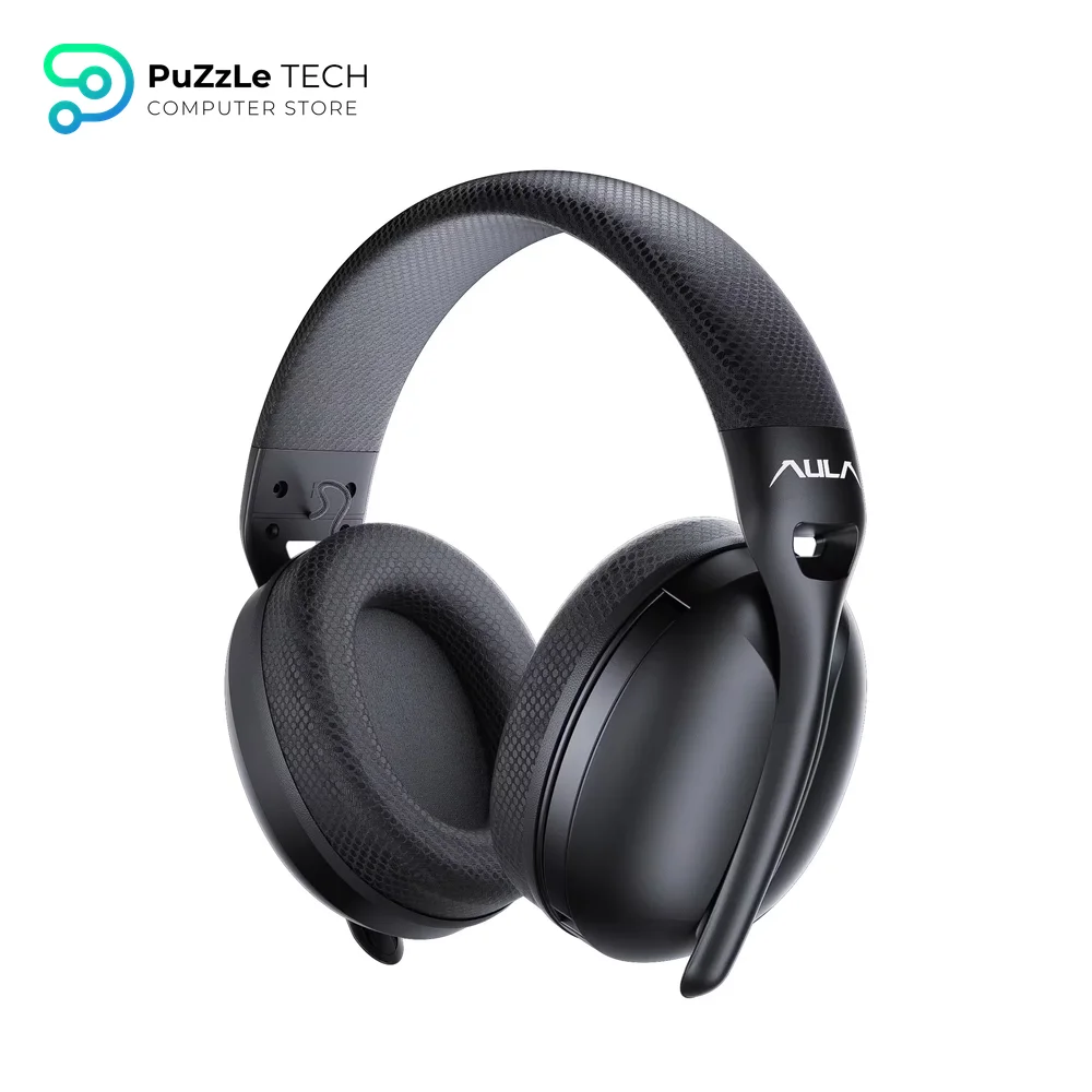 AULA S6 Wireless Gaming Headset, Black-5554