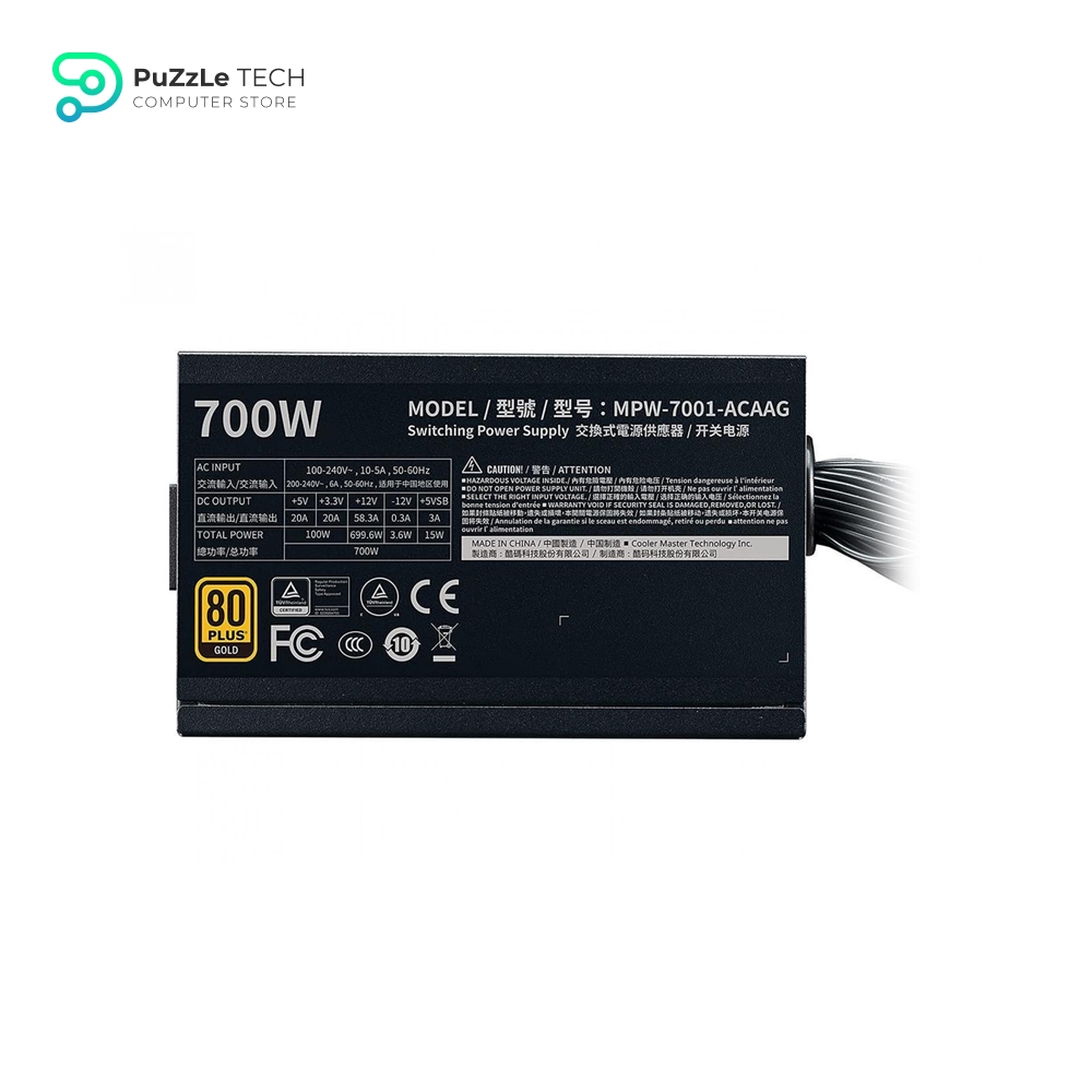 Cooler Master G700 Gold 700W 80 Plus Gold Certified Power Supply 4