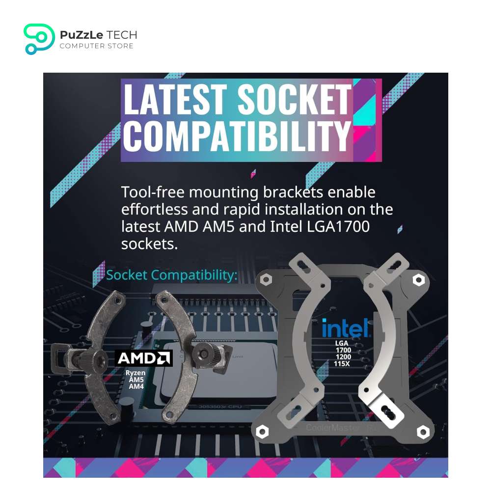 Cooler Master MasterLiquid 360L Core ARGB CPU Liquid Cooler 9