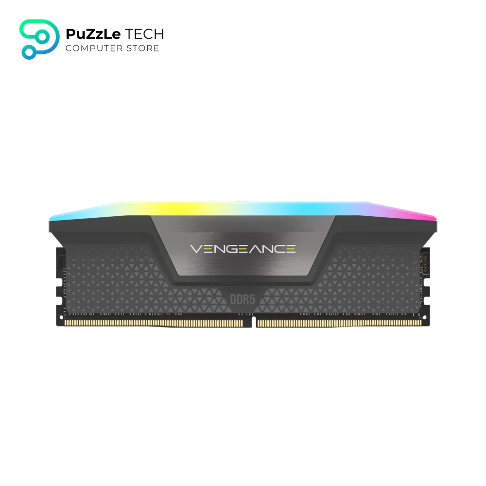 CORSAIR VENGEANCE RGB 32GB (1x32GB) 6400MHz CL32 DDR5 Desktop Memory