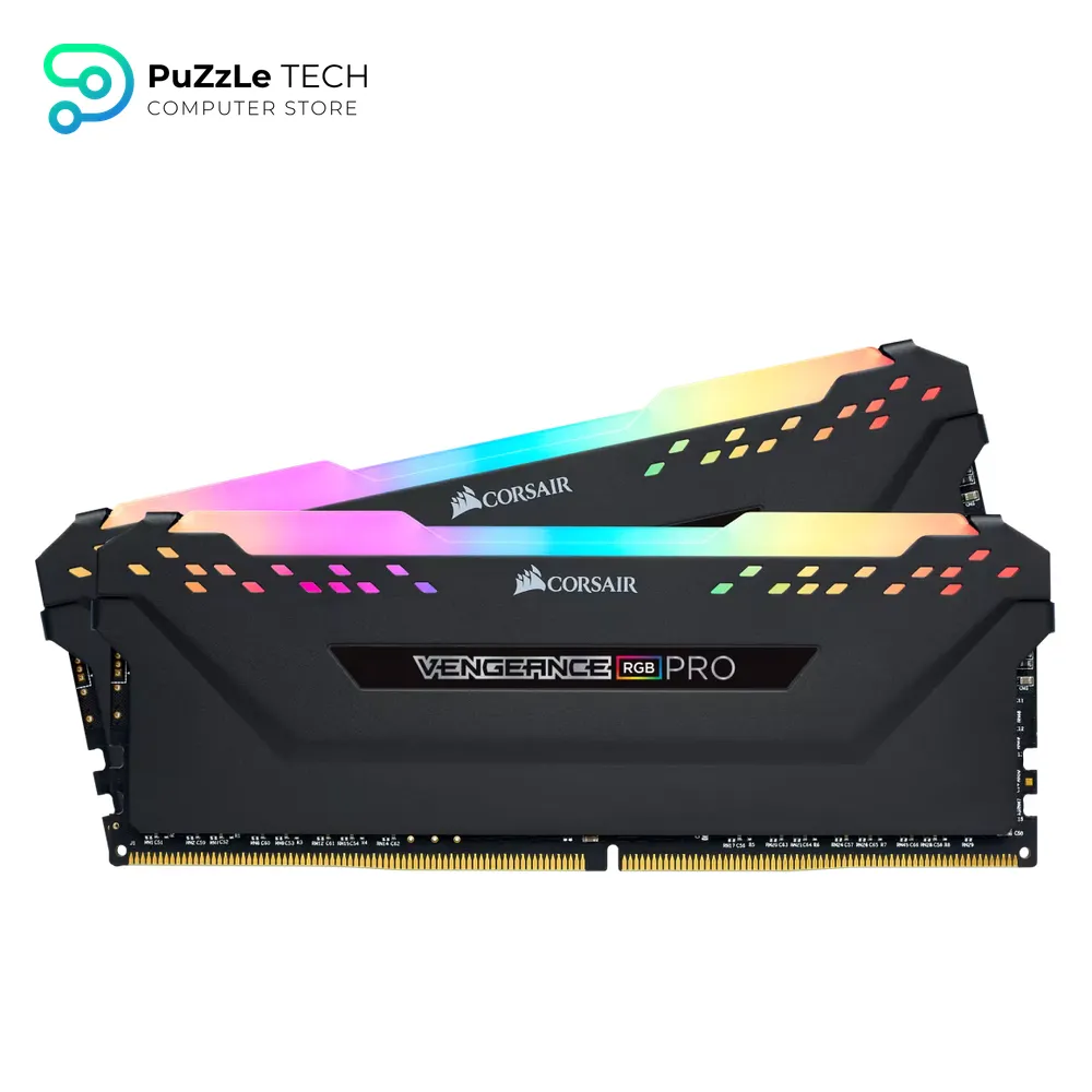 Corsair Vengeance RGB PRO 16GB (2x8GB) DDR4 3200MHz C16 Desktop Memory - Black