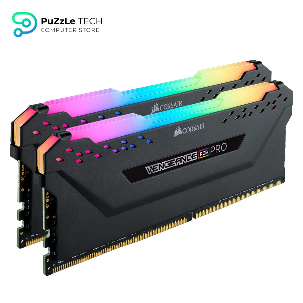 Corsair Vengeance RGB PRO 16GB (2x8GB) DDR4 3200MHz C16 Desktop Memory - Black 3
