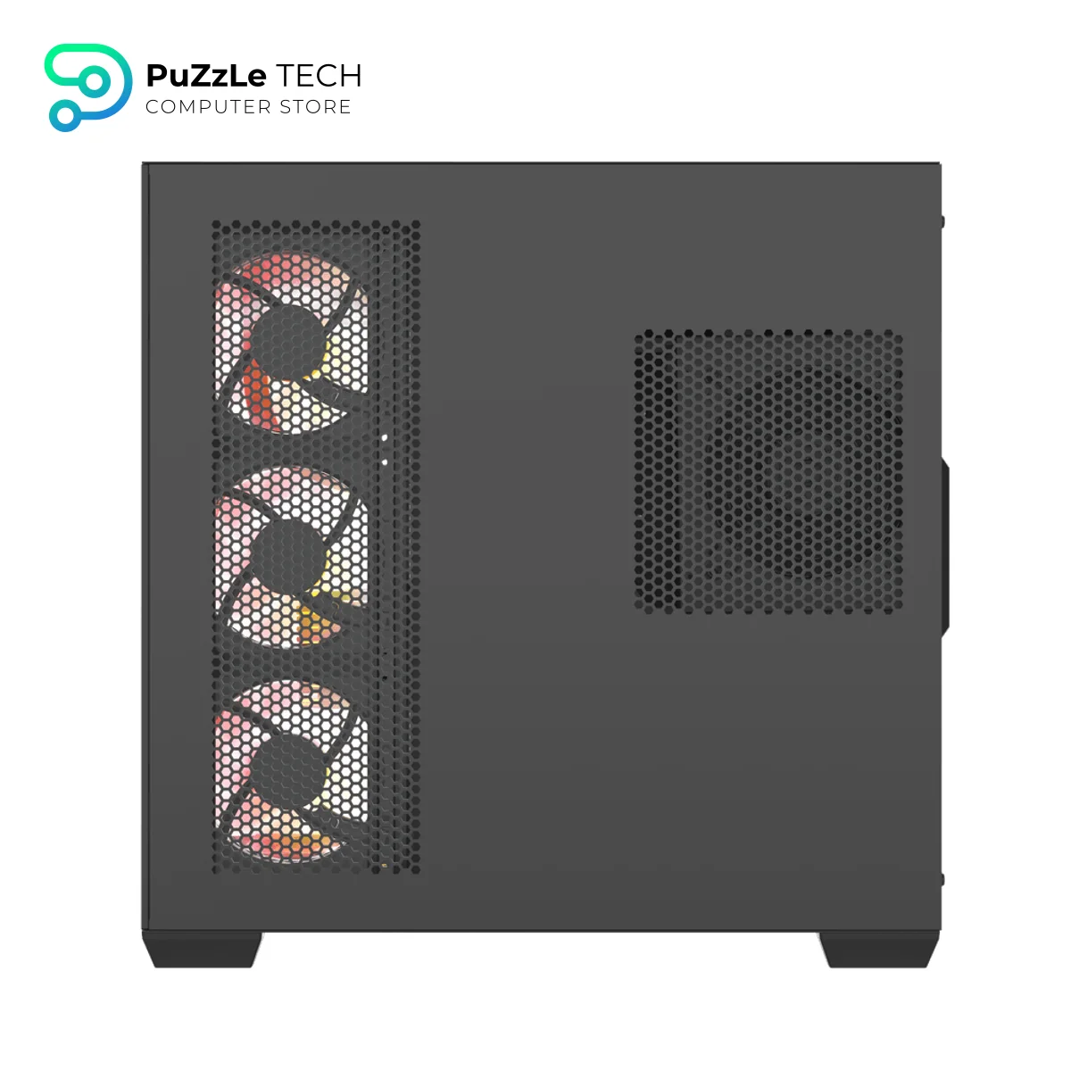 DarkFlash C280 - TypeC + DM20x4 FANS + PSU EMT850 +80 BRONZE＋OC2 - BLACK Case 4