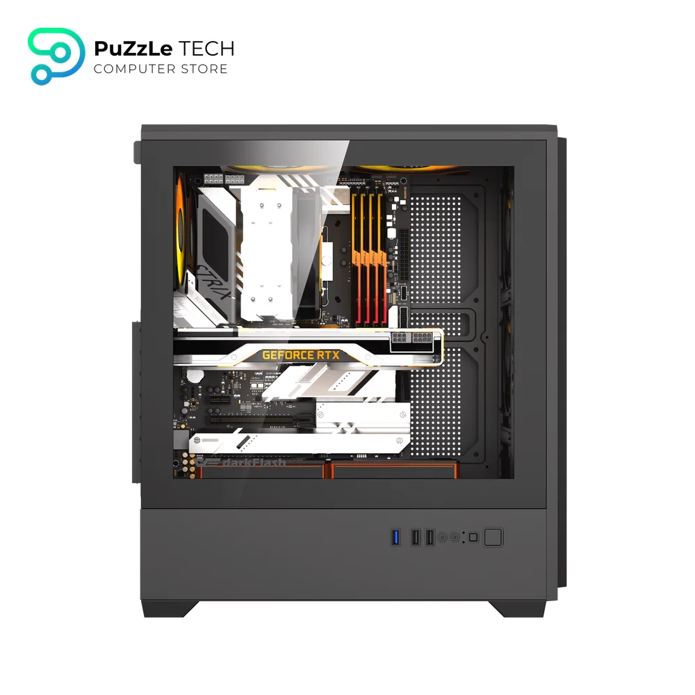 DarkFlash C365 Mesh E-ATX PC Case - 4 x CL6 Fans & 650W PSU  3