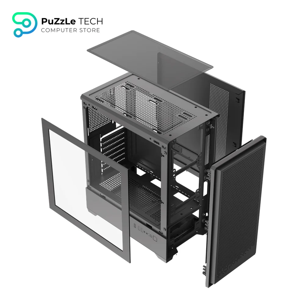 DarkFlash C365 Mesh E-ATX PC Case - 4 x CL6 Fans & 650W PSU  14