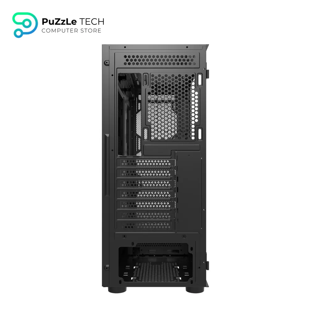 DarkFlash DK431 E-ATX PC Case 4FAN CL6 + PSU GP750 +80 BRONZE - Black 4