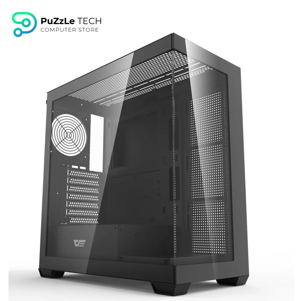 DarkFlash DS900 ATX PC Case 4FAN DM20 + APC1 FAN HUB + PSU GP750 +80 BRONZE - Black 9