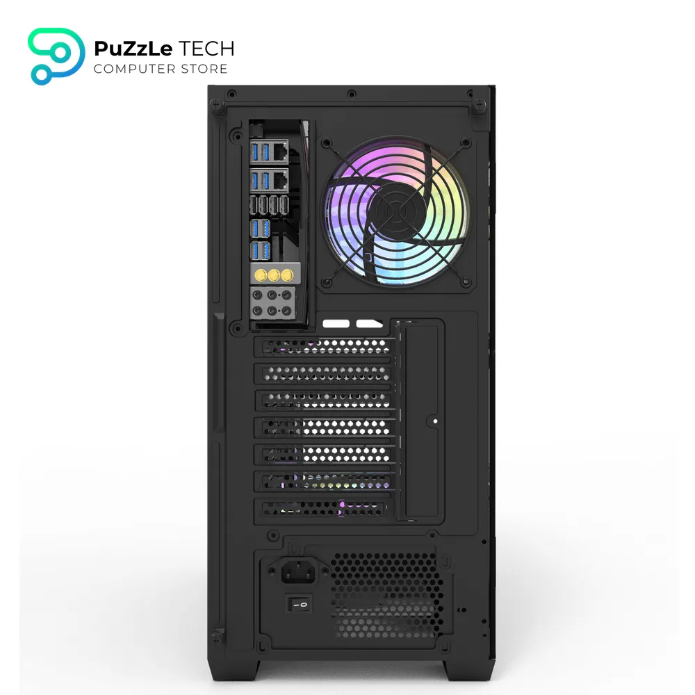 DarkFlash DS900 ATX PC Case 6FAN + PSU AIGO AT750W +80 BRONZE - BLACK 7