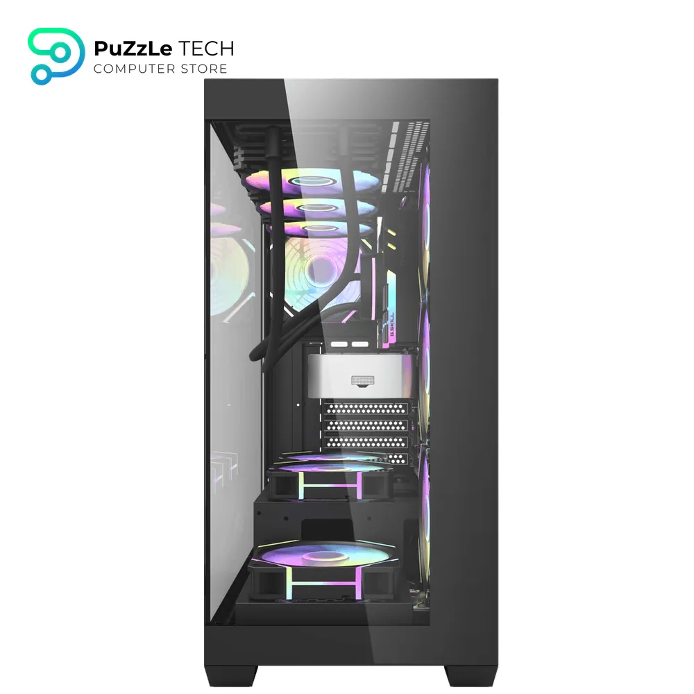 DarkFlash DS900 ATX PC Case 6FAN + PSU AIGO AT750W +80 BRONZE - BLACK 3