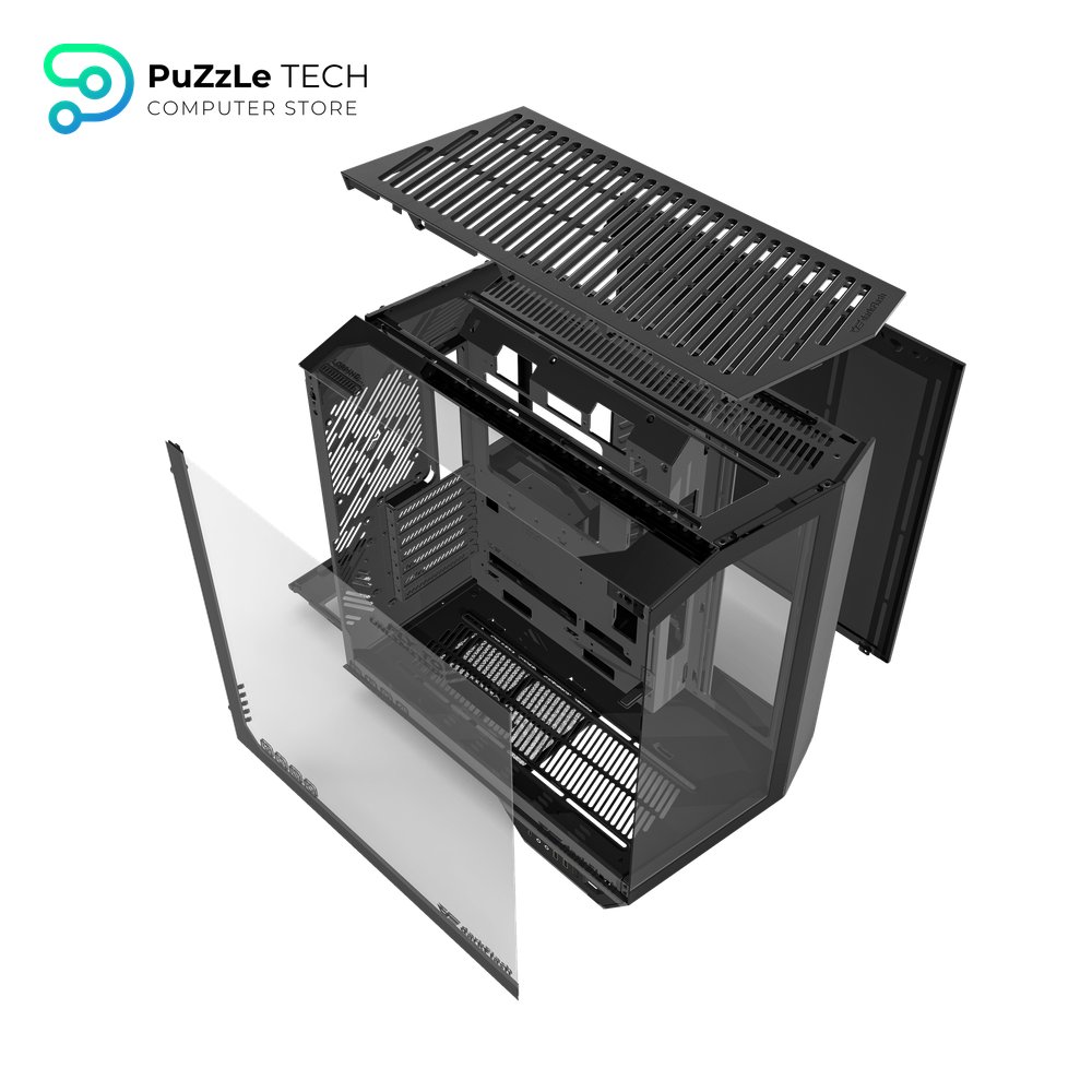 DarkFlash DY470 ATX PC Case Black +7 x DarkFlash INF34R 120MM PC Case Fan 10