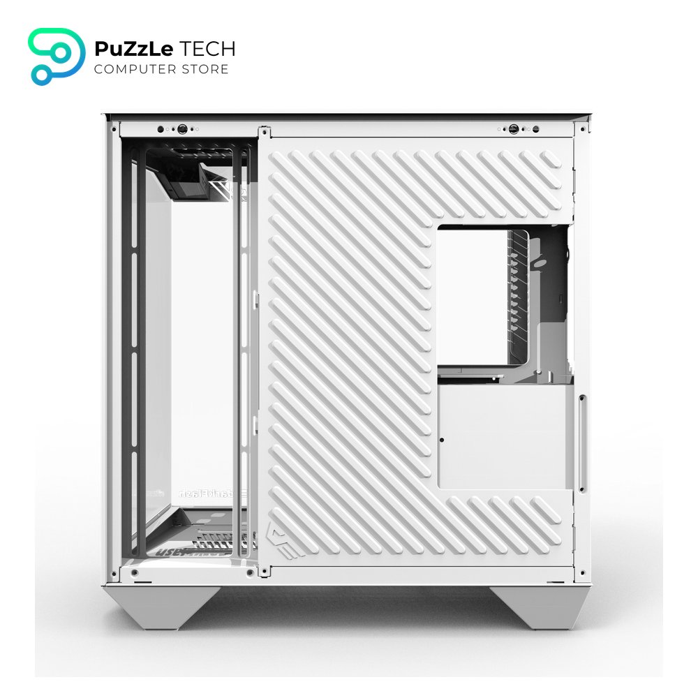 DarkFlash DY470 ATX PC Case White +7 x DarkFlash INF34R 120MM PC Case Fan 12