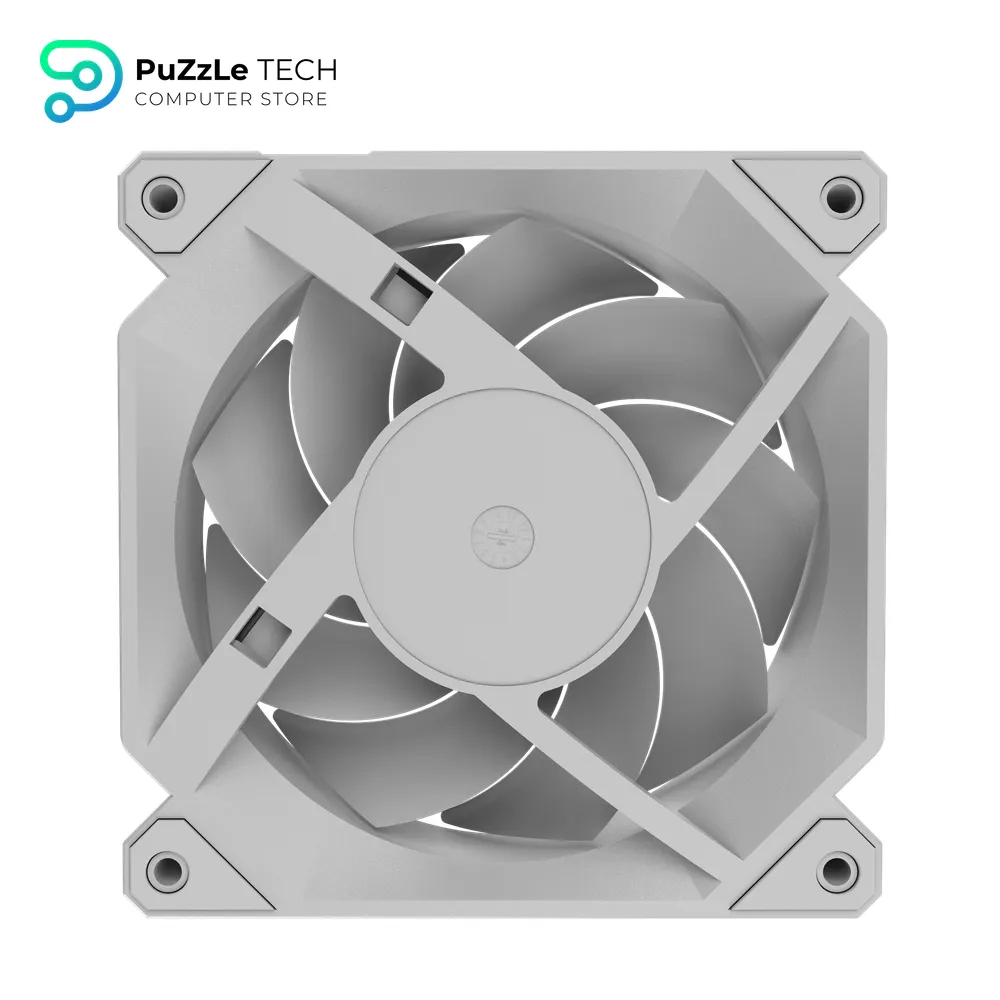 DarkFlash INF34R 120MM PC Case Fan - Up To 2000RPM Cooling - 4-Pin PWM - ARGB CPU Cooling Computer Fan - (Reversed - White) 4