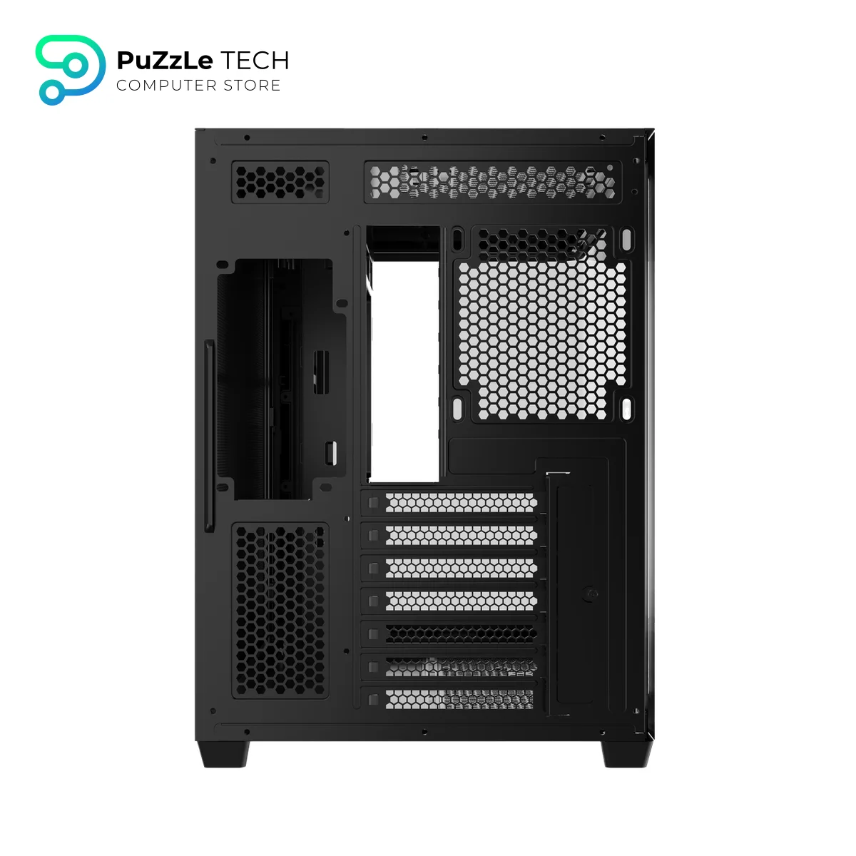 DarkFlash L285 ATX Mid Tower Computer Case - Black (Pre-Installed 7x DM20 LINE ARGB Fans + OC2 Controller, Type-C Front Port) 6