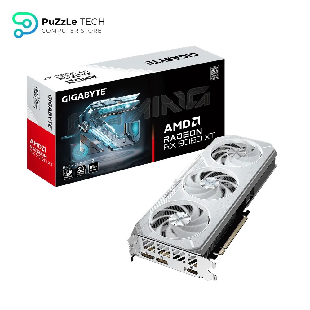 GIGABYTE Radeon RX 9060 XT Gaming OC ICE 16G