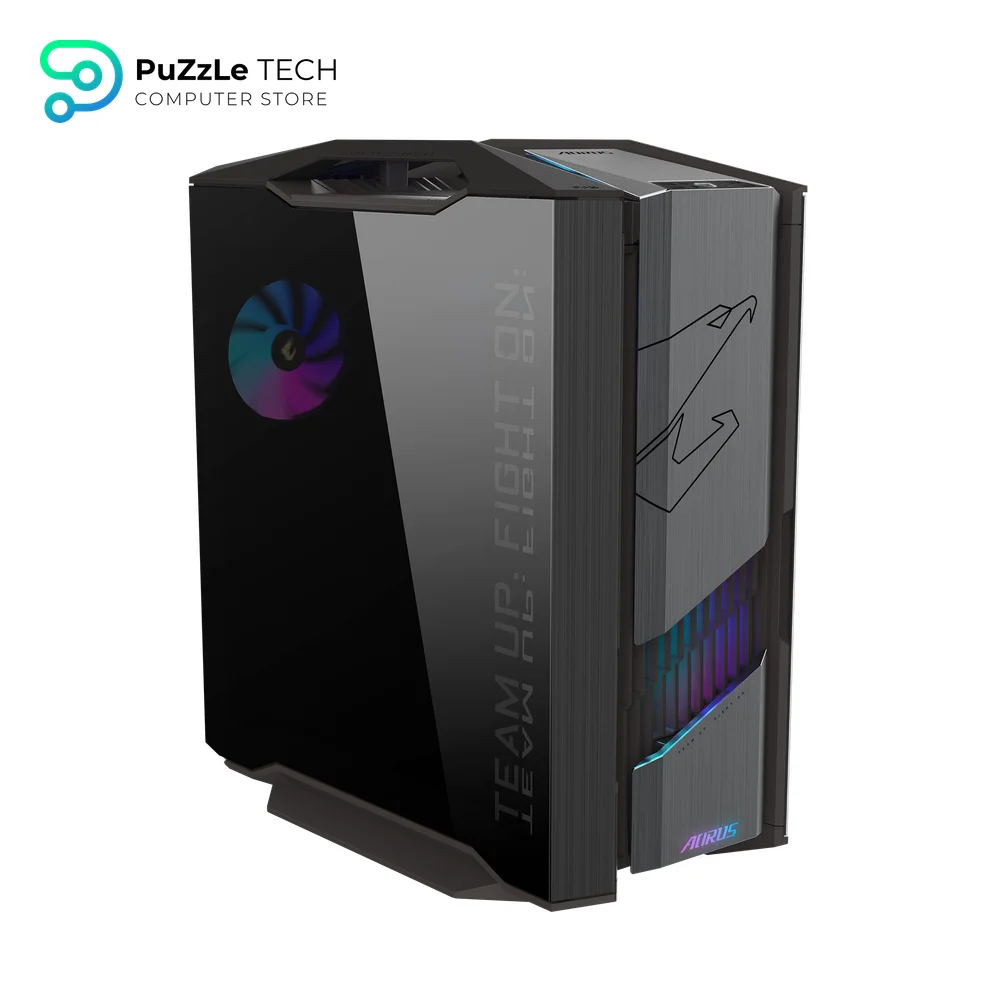 GIGABYTE AORUS C601 GLASS Mid-Tower - Tempered Glass Panel & 4x 140mm ARGB Fans - 420mm GPU Clearance - 420mm Radiator Support & USB 3.1 Gen 2 Type-C 7