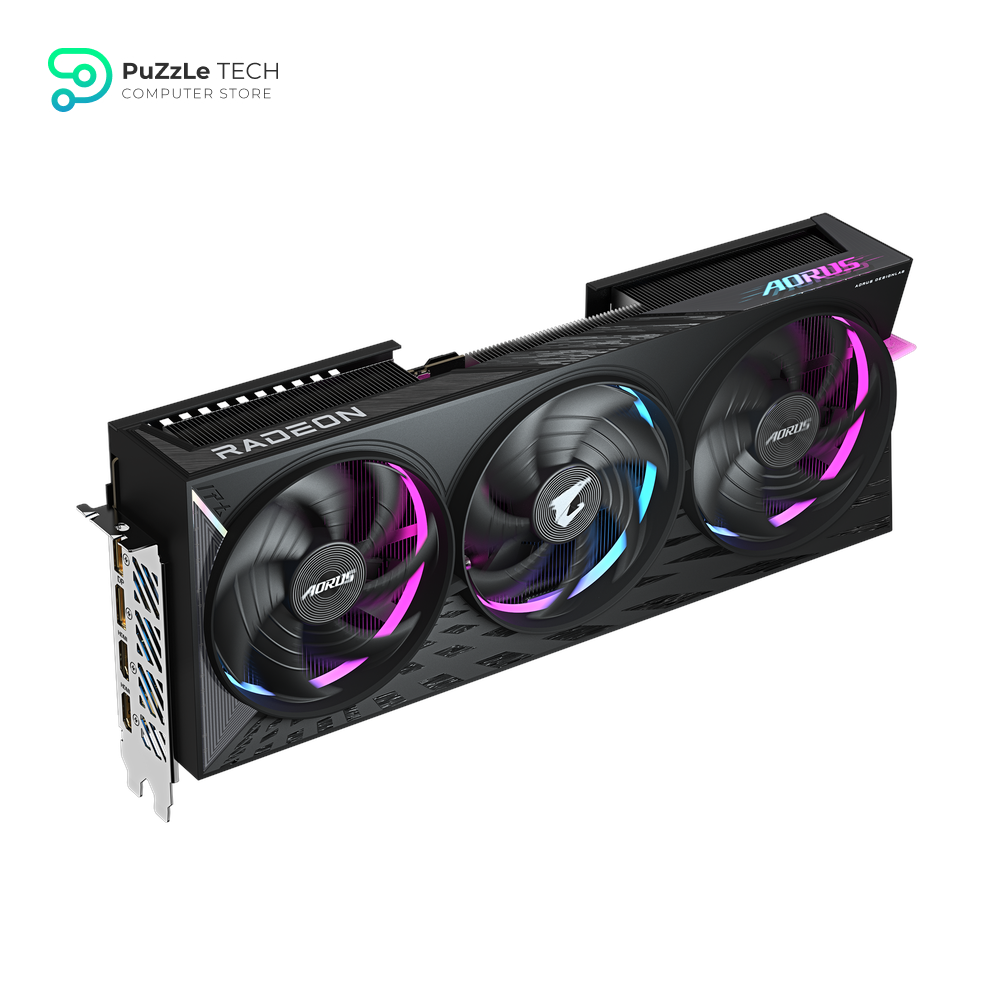 GIGABYTE AORUS Radeon RX 9070 XT ELITE Graphics Card - 16GB GDDR6 256-Bit Memory - 3100 MHz Boost Clock - 20 Gbps Memory Clock - 4096 Stream Processor - PCI-Express 5.0 - GV-R9070XTAORUS E-16GD 9