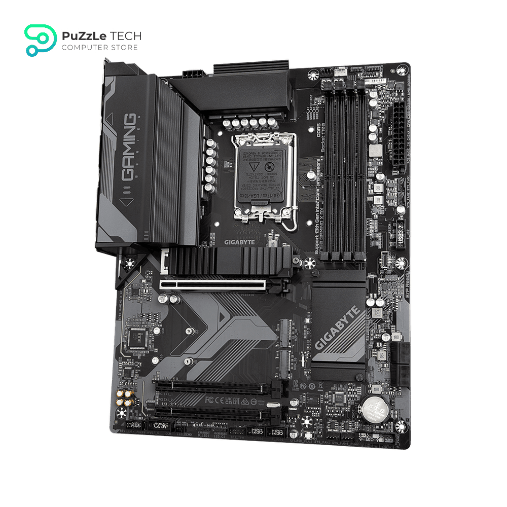 GIGABYTE B760 GAMING X AX LGA 1700 Intel B760 ATX Motherboard with DDR5, M.2, PCIe 4.0, USB 3.2 Gen2X2 Type-C, AMD WiFi 6E, 2.5GbE LAN, Q-Flash Plus, PCIe EZ-Latch 5