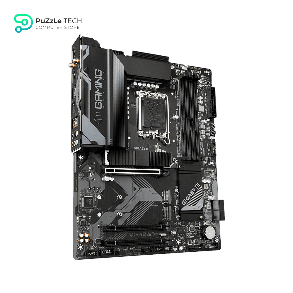 GIGABYTE B760 GAMING X AX LGA 1700 Intel B760 ATX Motherboard with DDR5, M.2, PCIe 4.0, USB 3.2 Gen2X2 Type-C, AMD WiFi 6E, 2.5GbE LAN, Q-Flash Plus, PCIe EZ-Latch 4