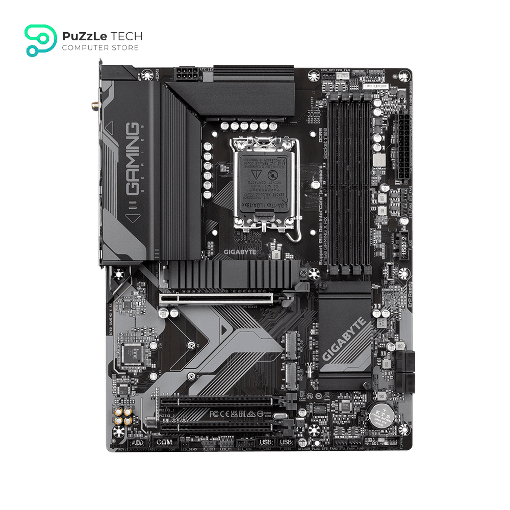 GIGABYTE B760 GAMING X AX LGA 1700 Intel B760 ATX Motherboard with DDR5, M.2, PCIe 4.0, USB 3.2 Gen2X2 Type-C, AMD WiFi 6E, 2.5GbE LAN, Q-Flash Plus, PCIe EZ-Latch 2