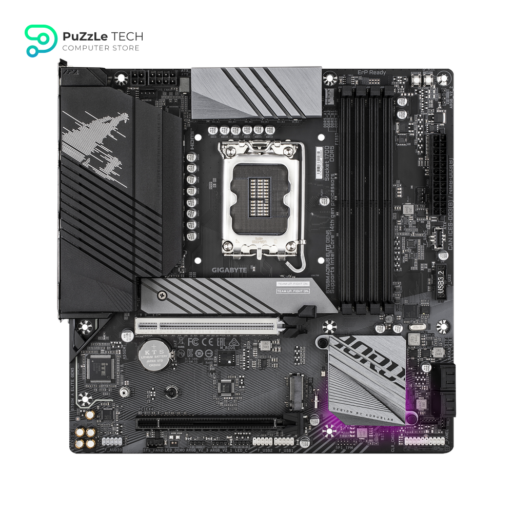 GIGABYTE B760M AORUS ELITE GEN5 LGA1700 DDR5 GAMING Motherboard 2