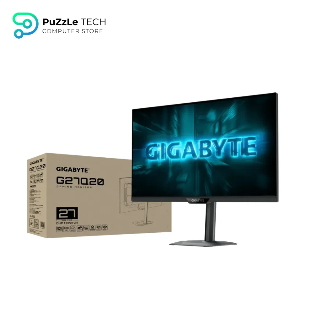 GIGABYTE G27Q20 27 QHD (2560x1440) SS IPS Gaming Monitor - 210Hz OC - 0.5ms GTG - 94% DCI-P3 - HDR10 - Fully Adjustable Stand 7