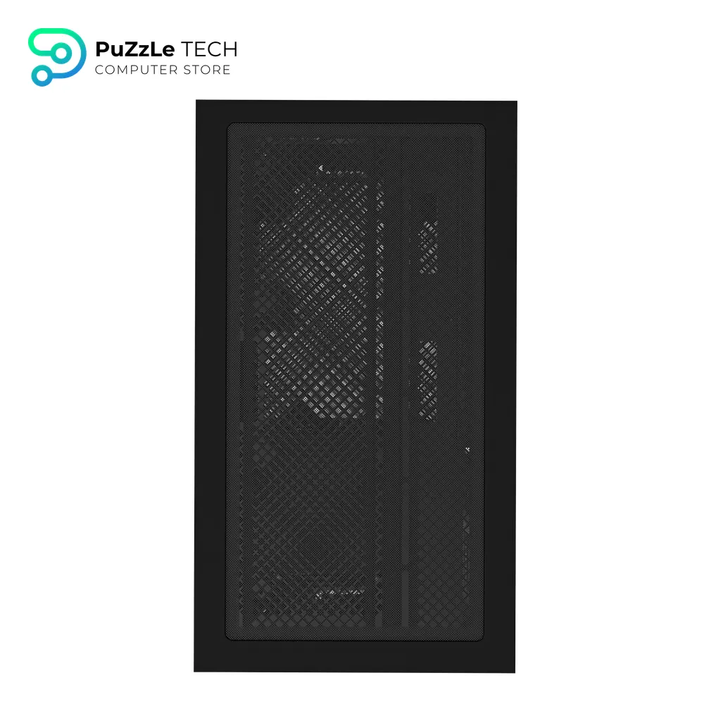 GIGABYTE GB-C201P PANORAMIC Mid Tower Gaming Cabinet - High-Airflow Mesh Front Panel - Tempered Glass Side - ATX - Micro ATX - Mini ITX Support - USB 3.0 - Sleek Black Design - Clean Cable Management 3
