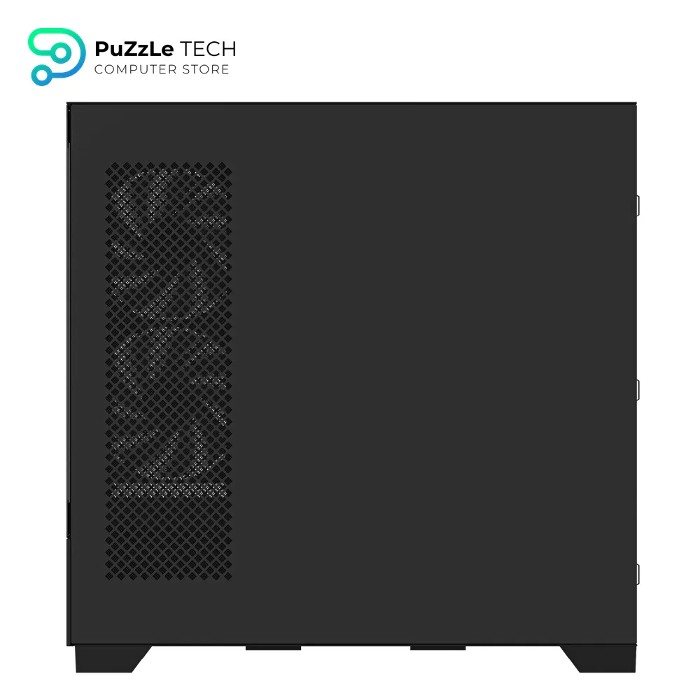 GIGABYTE GB-C201P PANORAMIC Mid Tower Gaming Cabinet - High-Airflow Mesh Front Panel - Tempered Glass Side - ATX - Micro ATX - Mini ITX Support - USB 3.0 - Sleek Black Design - Clean Cable Management 6