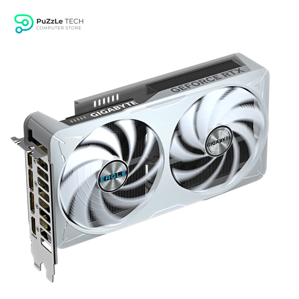 GIGABYTE GeForce RTX 5060 Ti Eagle OC ICE 16G Graphics Card - 16GB 128-bit GDDR7 - PCIe 5.0 - WINDFORCE Cooling System - GV-N506TEAGLEOC ICE-16GD Video Card 10