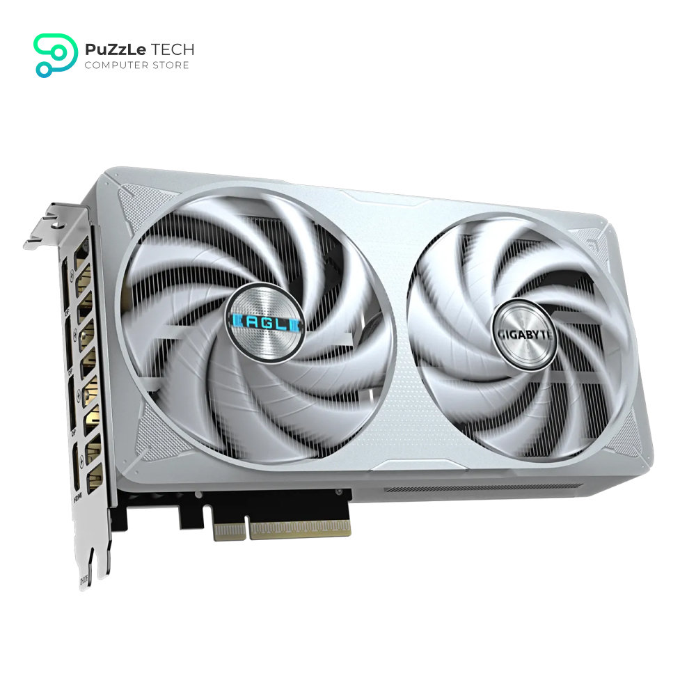 GIGABYTE GeForce RTX 5060 Ti Eagle OC ICE 16G Graphics Card - 16GB 128-bit GDDR7 - PCIe 5.0 - WINDFORCE Cooling System - GV-N506TEAGLEOC ICE-16GD Video Card 3