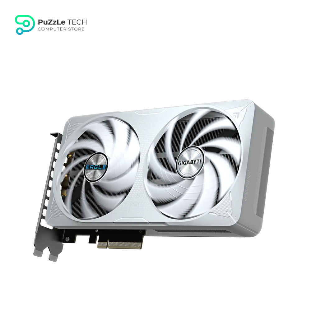 GIGABYTE GeForce RTX 5060 Ti Eagle OC ICE 16G Graphics Card - 16GB 128-bit GDDR7 - PCIe 5.0 - WINDFORCE Cooling System - GV-N506TEAGLEOC ICE-16GD Video Card 8