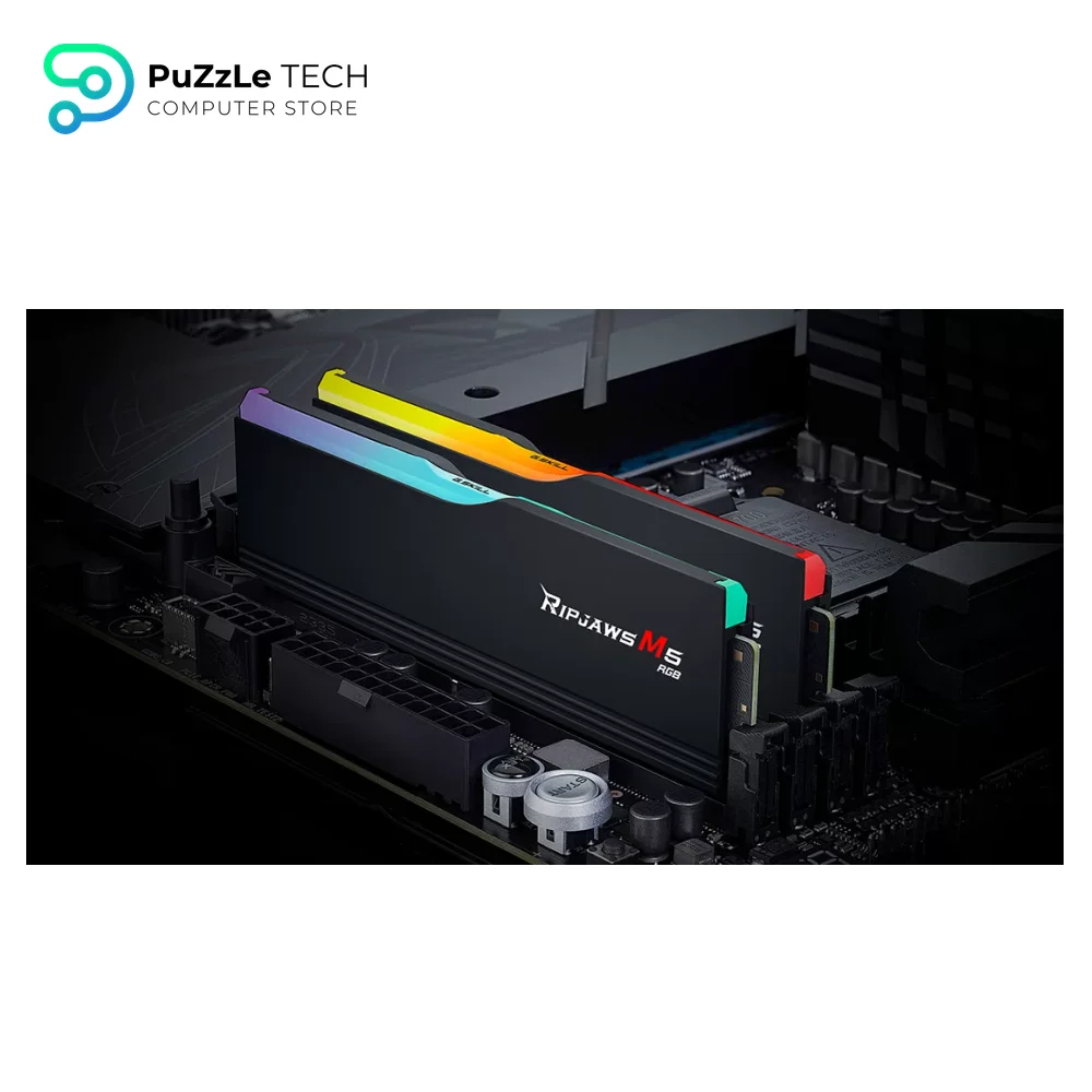 G.SKILL Ripjaws M5 RGB Series (Intel XMP 3.0) DDR5 RAM 48GB (2x24GB) 5200MT-s CL40-40-40-83 1.10V Desktop Computer Memory UDIMM - Matte Black
