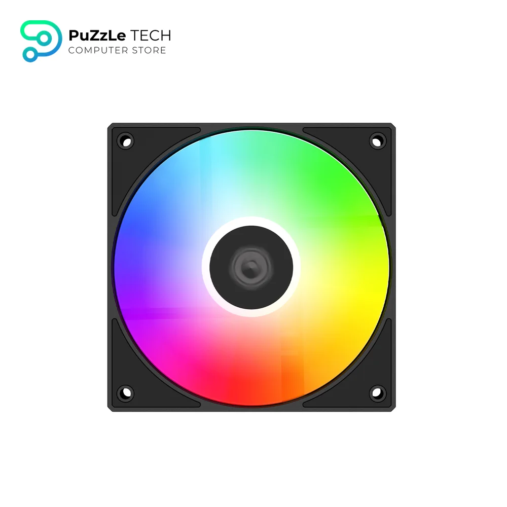 ID-COOLING AS-120-ARGB-K ARGB PWM Durable Hydraulic Bearing Fan