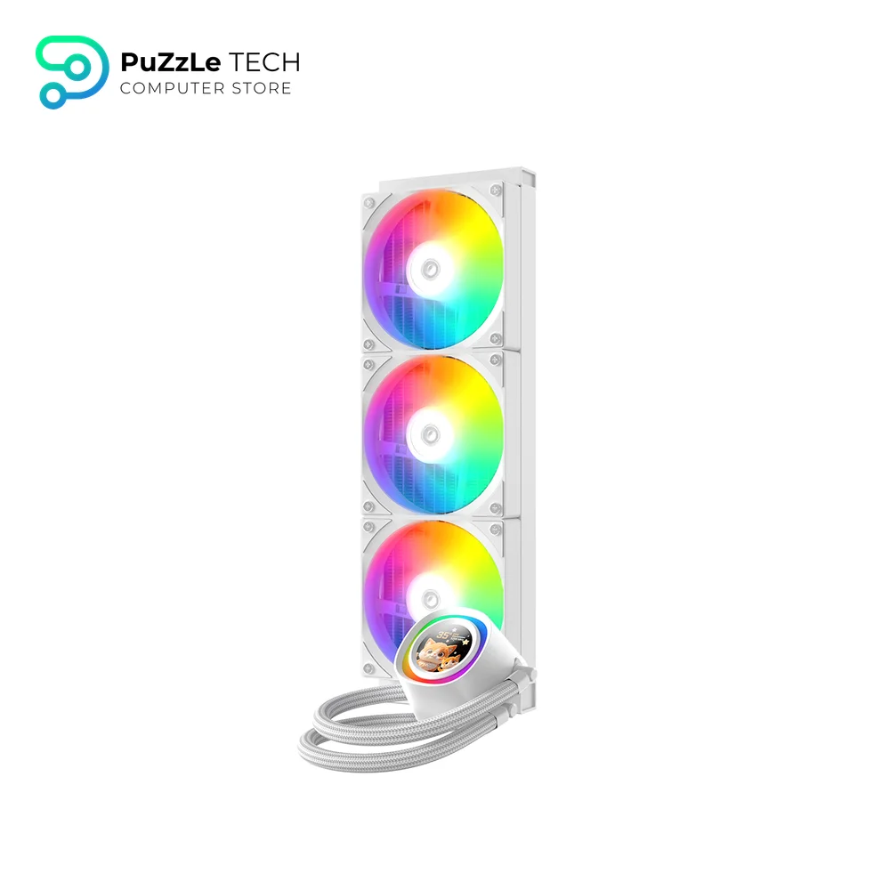 ID-COOLING FX360 LCD GEN 7 Pro Pump ARGB White AIO Liquid Cpu Cooler
