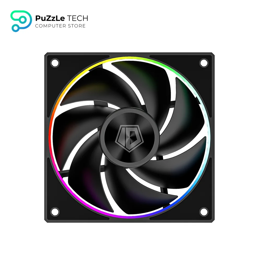 ID-COOLING MF-1230-ARGB-K TRIO ARGB PWM Dual Ball Bearing Magnetic Connection 30mm Thickened Frame 7 Blade 3 Fans 4