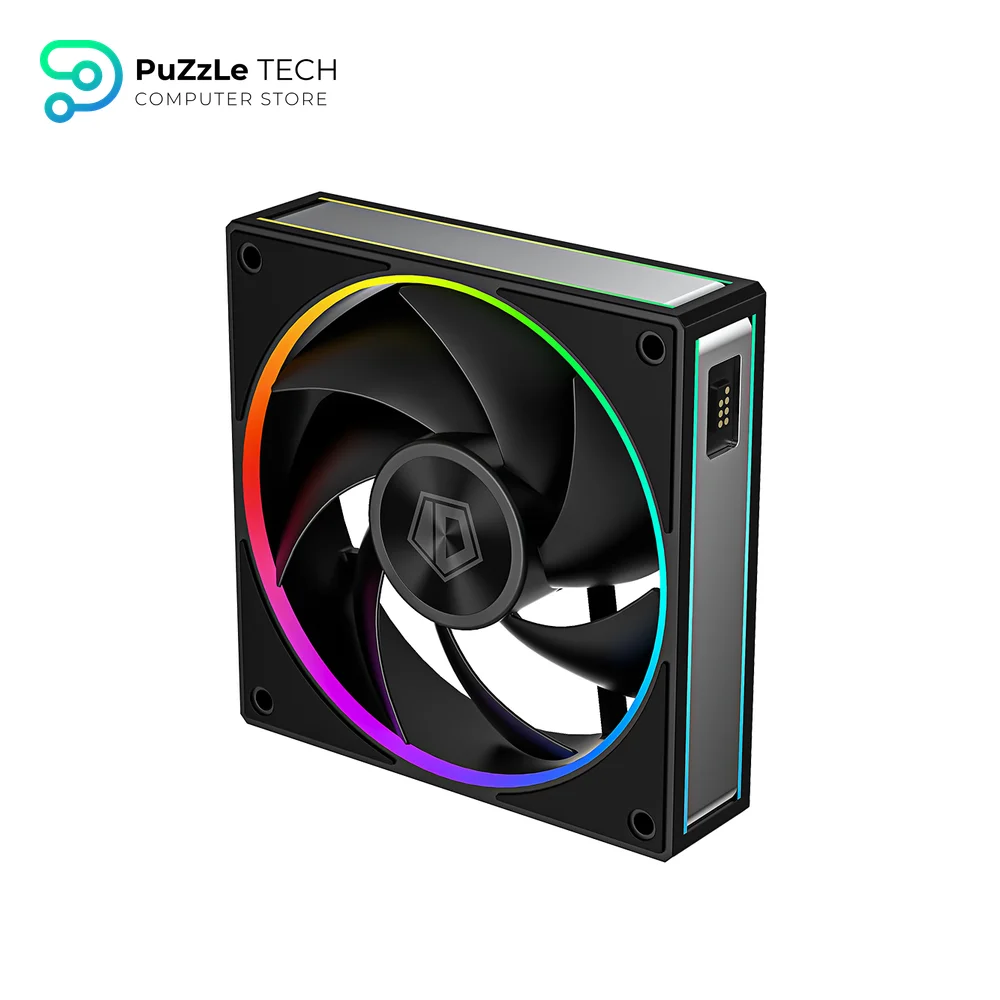 ID-COOLING MF-1230-ARGB-K TRIO ARGB PWM Dual Ball Bearing Magnetic Connection 30mm Thickened Frame 7 Blade 3 Fans