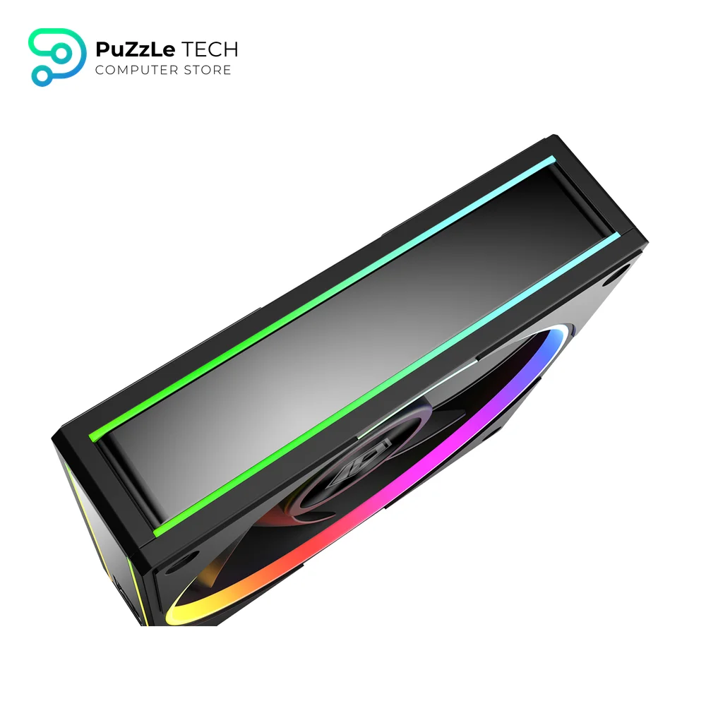ID-COOLING MF-1230-ARGB-K TRIO ARGB PWM Dual Ball Bearing Magnetic Connection 30mm Thickened Frame 7 Blade 3 Fans 6