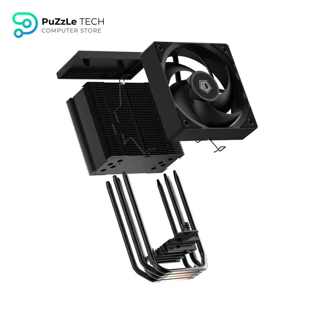ID-COOLING SE-904-XT 4 Heatpipe Direct Touch With 120mm Hydraulic Bearing Fan Black Air Cpu Cooler 6