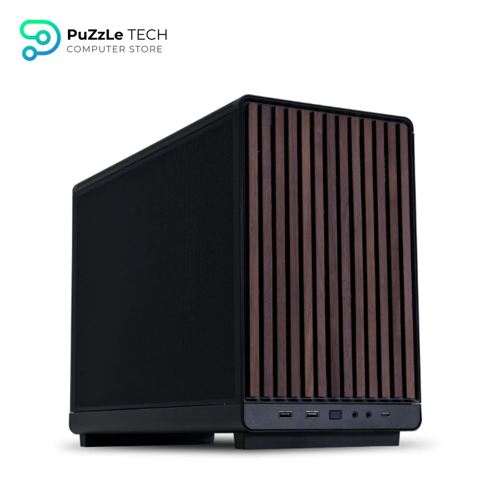 Lian Li DAN A3 Wooden Glass Edition Black Micro Tower Gaming Case