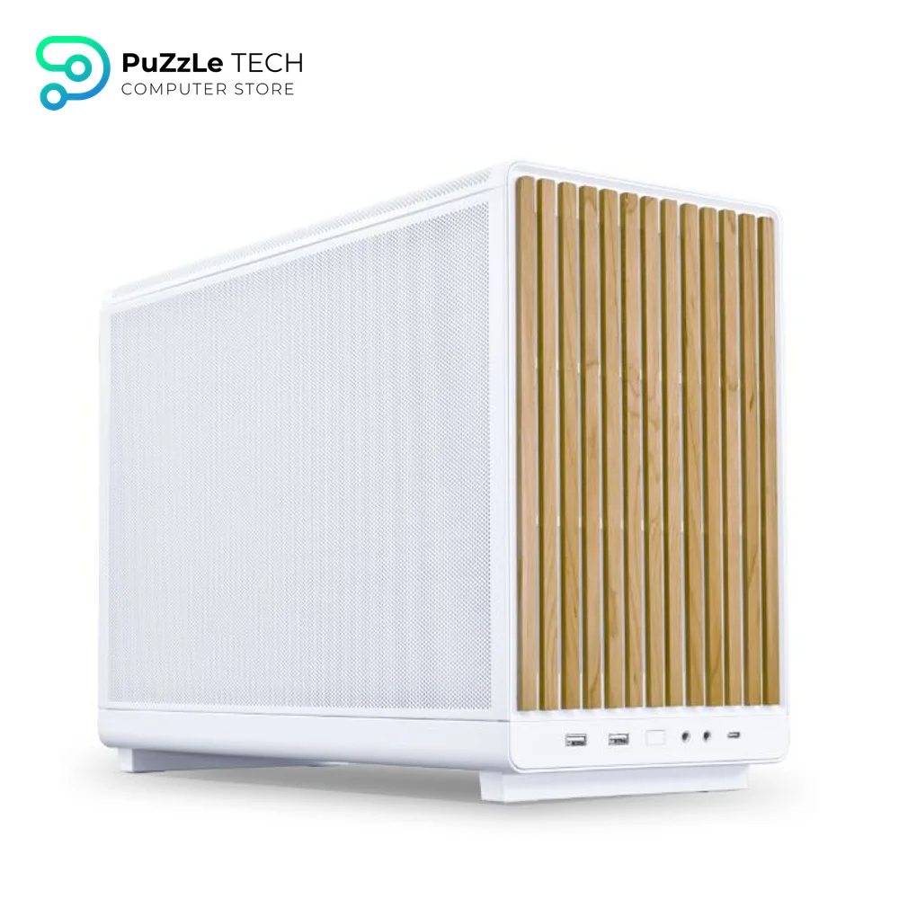 Lian Li DAN A3 Wooden Glass Edition White Micro Tower Gaming Case